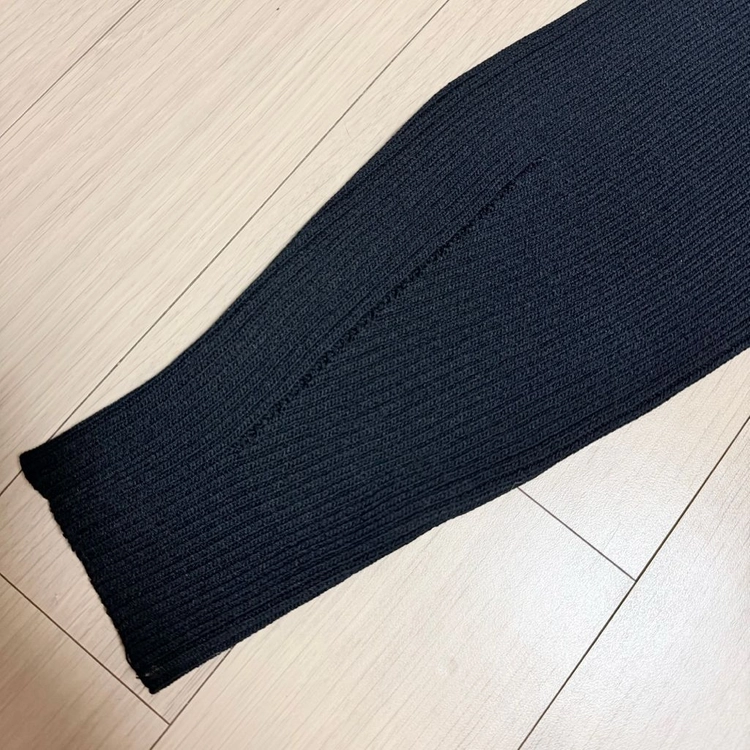프레쉬라벨 루아 볼레로 가디건 블랙 골지 숏 크롭 오픈 스판 니트 이미지