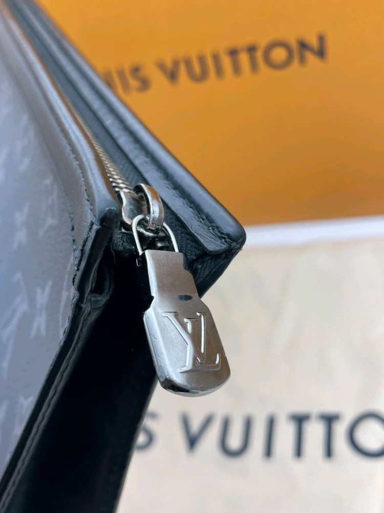 [ 정품 / 풀구성 ] 루이비통 이클립스 포쉐트 보야주 클러치백 블랙 이미지