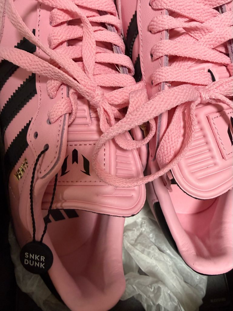 새상품)아디다스 x 인터 마이애미 CF 삼바 핑크 코어 블랙 250 이미지