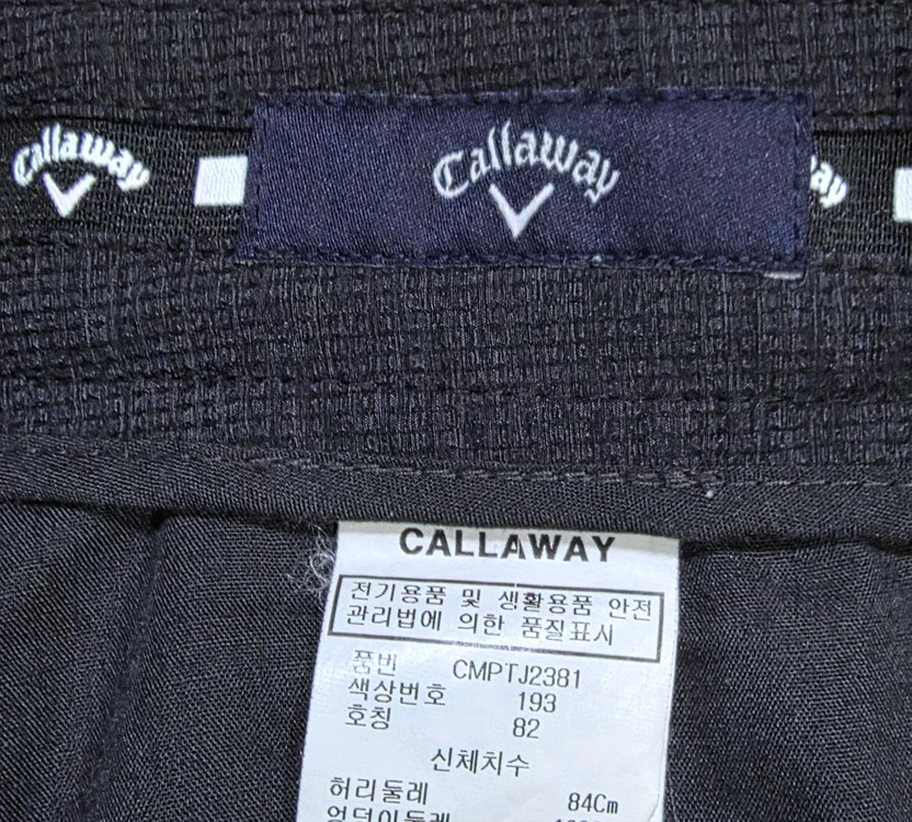 캘러웨이 골프 팬츠 82 (105) 얇음 이미지