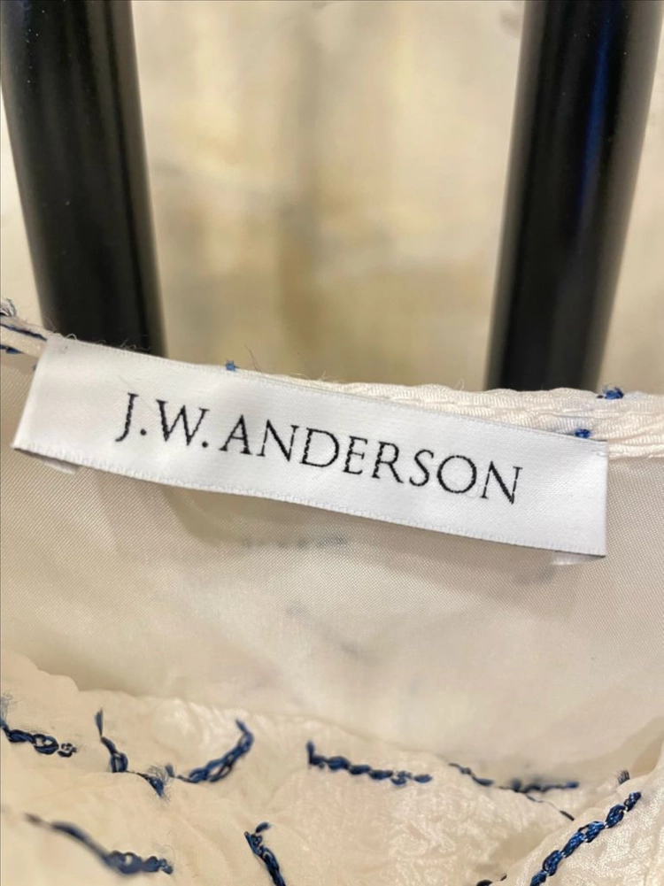 JW Anderson 쭈글이 스티칭 반팔 블라우스 44~55 이미지