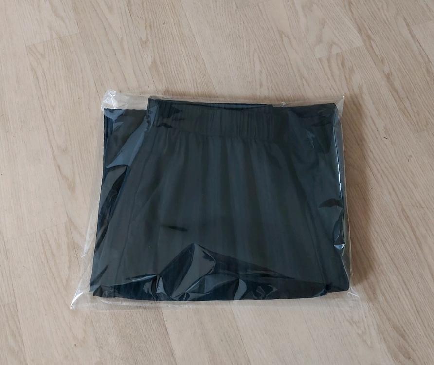 여성 블랙 와이드 팬츠 (L사이즈) 이미지