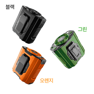 무더위 두손이 자유로운 핸즈프리 허리선풍기 등산 건설현장 캠핑 이미지