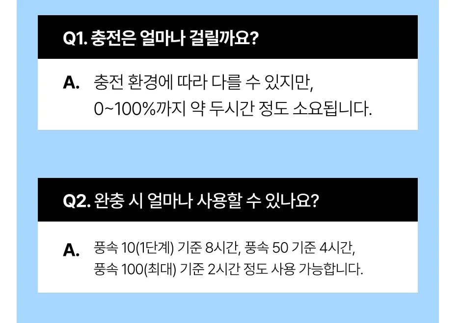 무더위 두손이 자유로운 핸즈프리 허리선풍기 등산 건설현장 캠핑 이미지