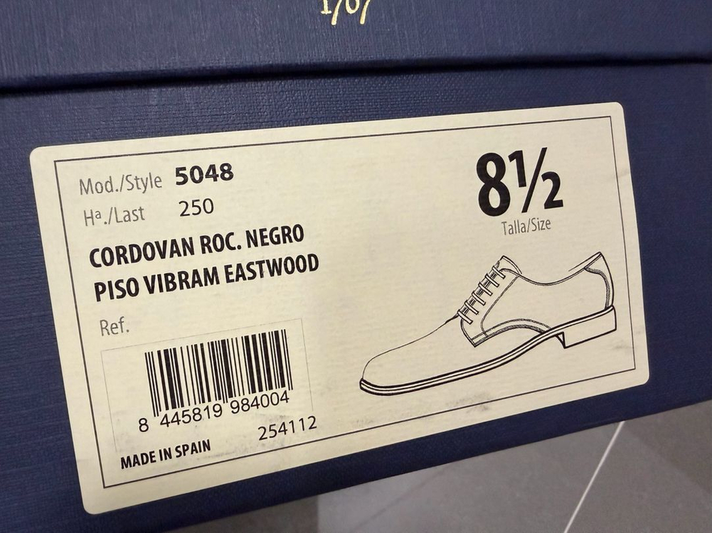 (한정판 새상품) 버윅 5048 더비 구두 코도반 이미지