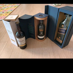 발렌타인 블루라벨 공병 이미지