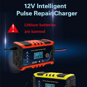 12v 지능형 펄스 배터리 충전기 오토바이 차 복원 이미지