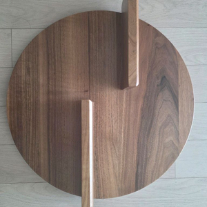 찰스퍼니쳐 원형 원목 선반 01 판매(블랙월넛) 이미지