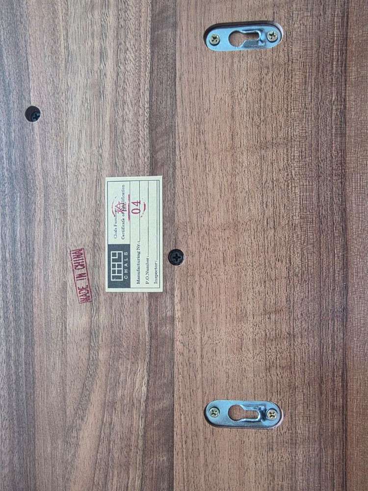 찰스퍼니쳐 원형 원목 선반 01 판매(블랙월넛) 이미지