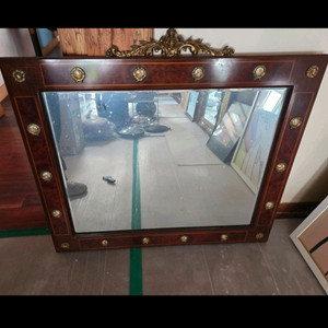 # 엔틱 원목 이태리 명화 콘솔 거울 벽거울 빈티지 이미지