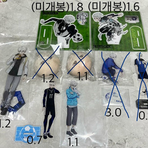 블루록 나기 아크릴 스탠드 만쥬 오네무탄 네무라세타이 피규어 이미지
