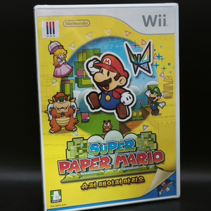 미개봉 미사용 새제품 정발 한글 닌텐도Wii 슈퍼 페이퍼 마리오 이미지