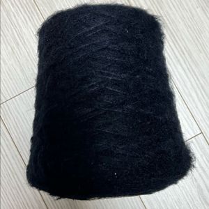 뜨개실 콘사 아크릴탐 블랙 판매합니다 이미지