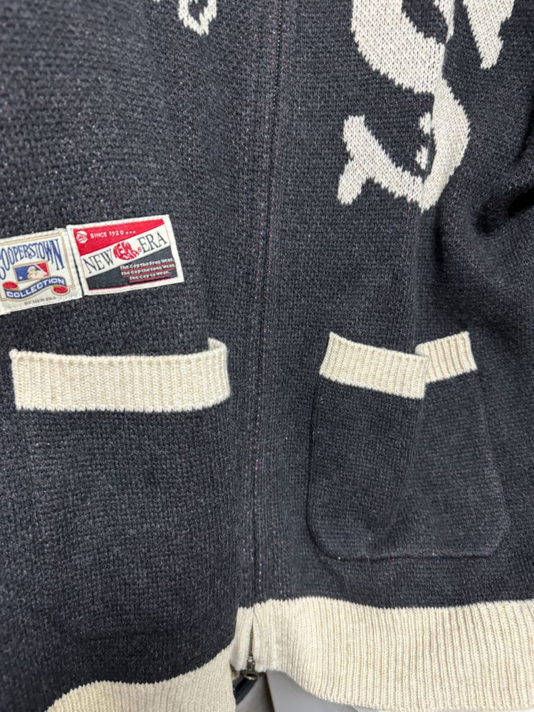 [새상품] 뉴에라 시카고 화이트삭스 코워찬 가디건 블랙 이미지