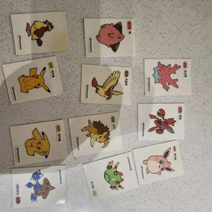 포켓몬 띠부실 띠부띠부씰 띠부씰팔아요 장당 2천원 이미지