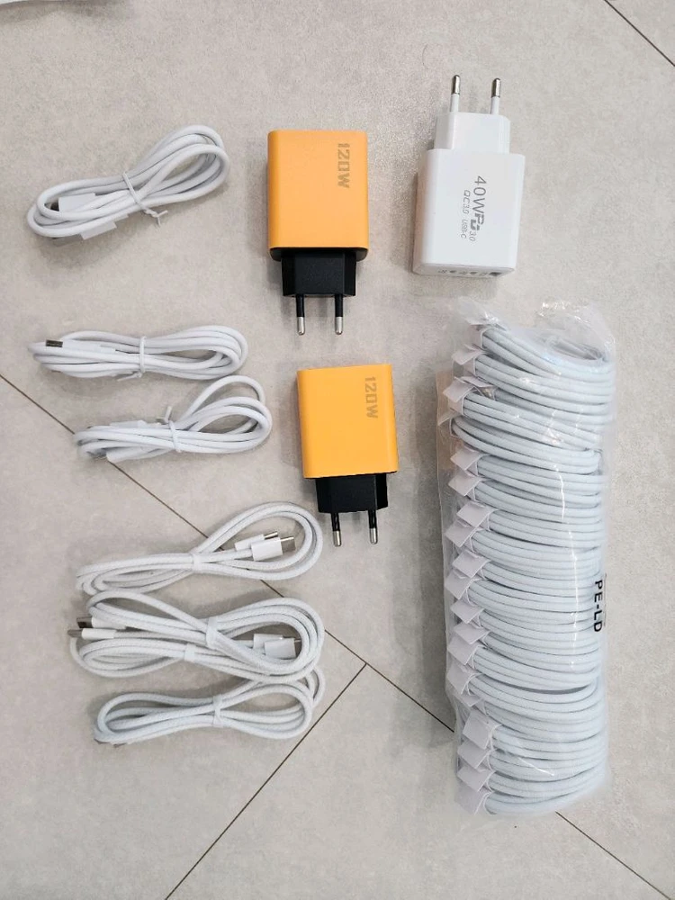 USB-C 충전기 케이블 세트 c to c타입 케이블 충전케이블 개당가격 미개봉 새상품 이미지