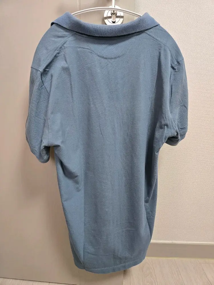 브루넬로 쿠치넬리 하늘색 반팔 카라티 M 이미지