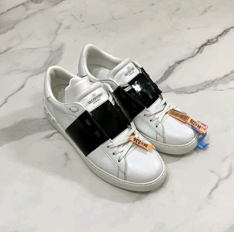 41.5 발렌티노 히든 스니커즈 신발 유광 블랙 풀박스 이미지