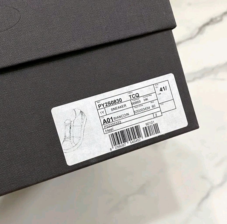 41.5 발렌티노 히든 스니커즈 신발 유광 블랙 풀박스 이미지