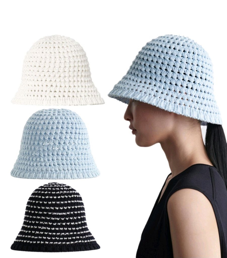 새상품) COS 코스 크로셰 버킷햇 xs/s 이미지