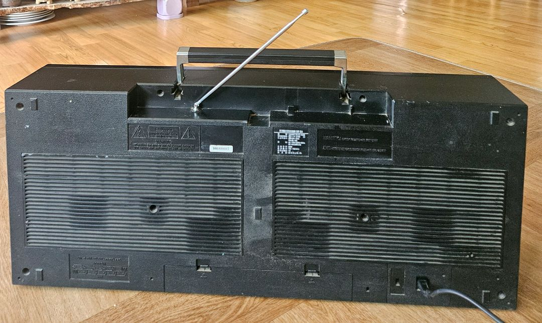 빈티지 카세트 라디오 붐박스 이미지