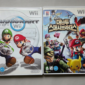 닌텐도 wii 마리오카트+대난투스매시브라더스 이미지