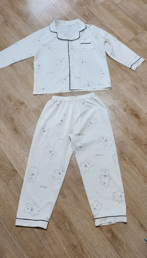 [85]여아동 잠옷3벌일괄/긴팔긴바지내의/키즈주니어 이미지