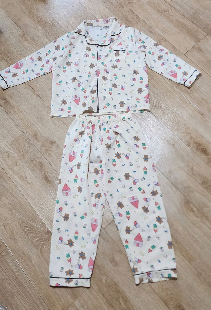 [85]여아동 잠옷3벌일괄/긴팔긴바지내의/키즈주니어 이미지