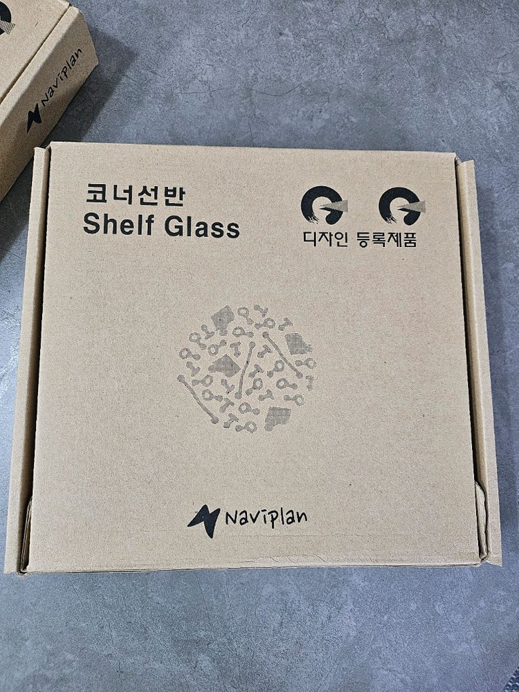Naviplan욕실 코너 선반 유리 선반 2개 새제품 이미지