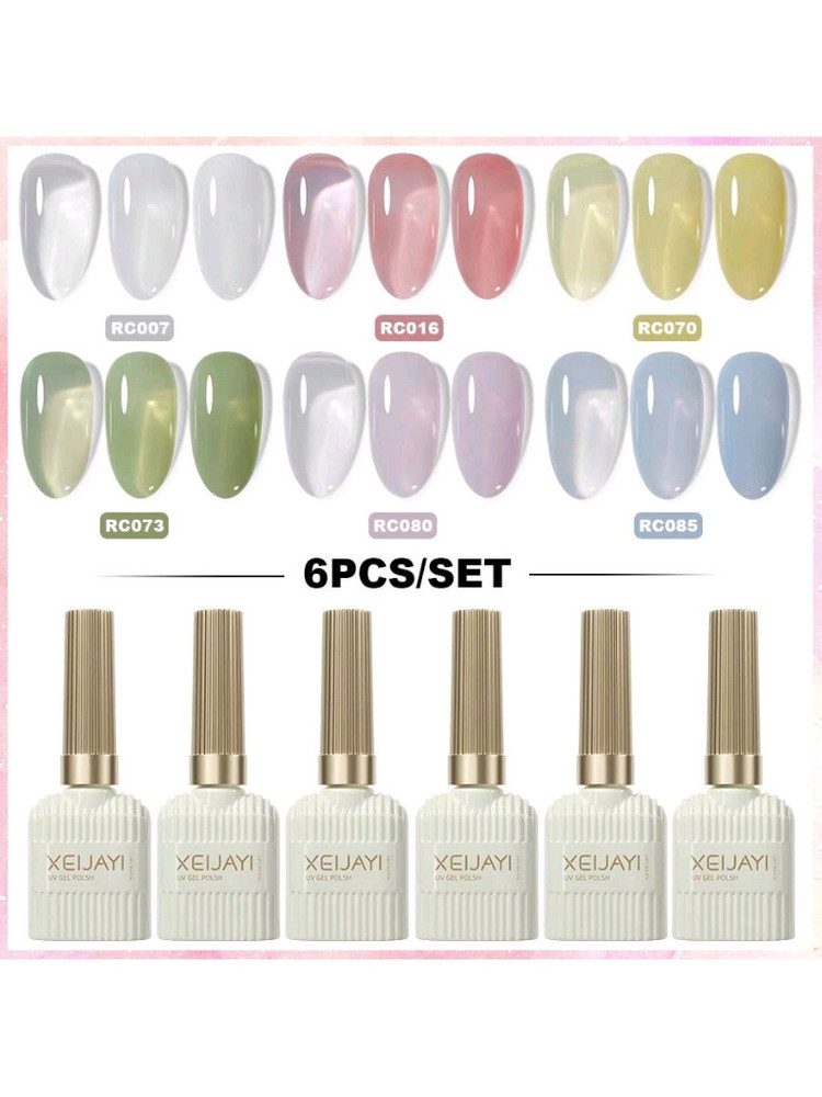 6종_파스텔톤 시럽젤 젤네일 6종세트(15ml) 이미지