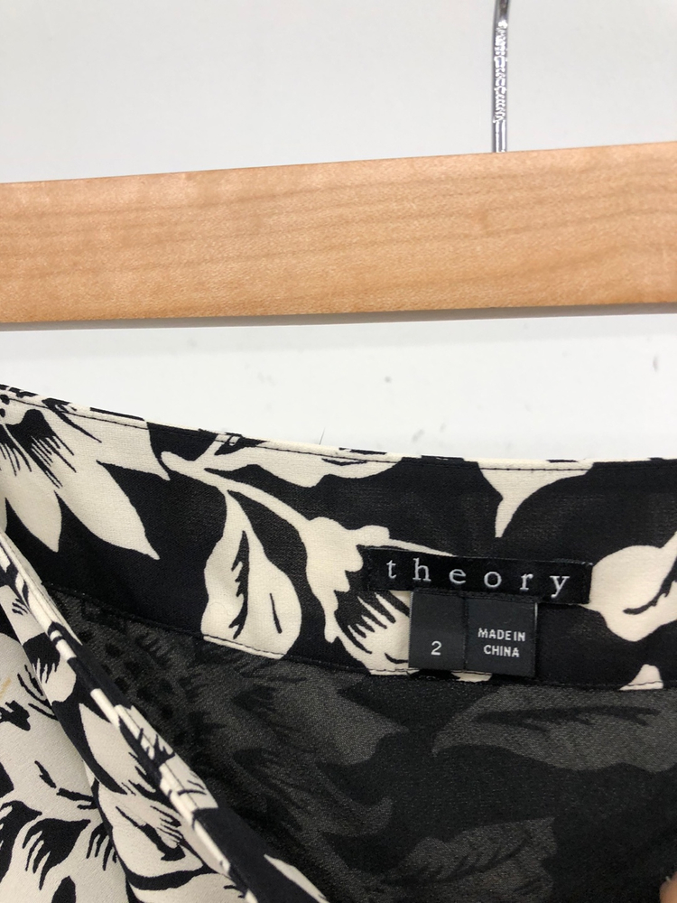 띠어리 실크 플라워 스커트 55-66 이미지