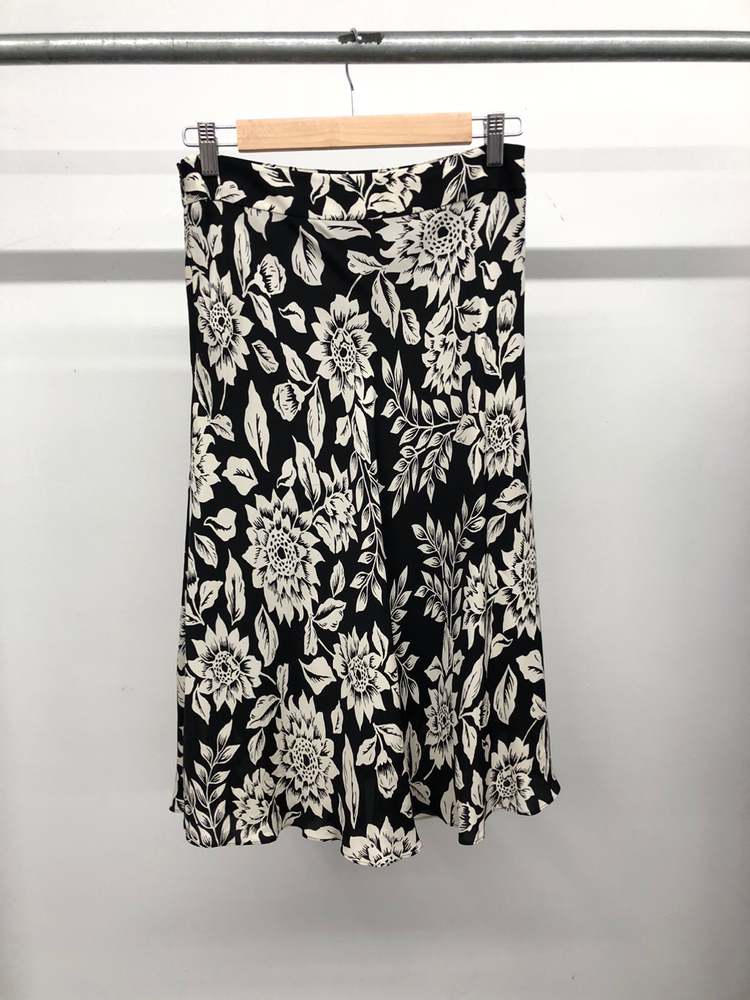 띠어리 실크 플라워 스커트 55-66 이미지