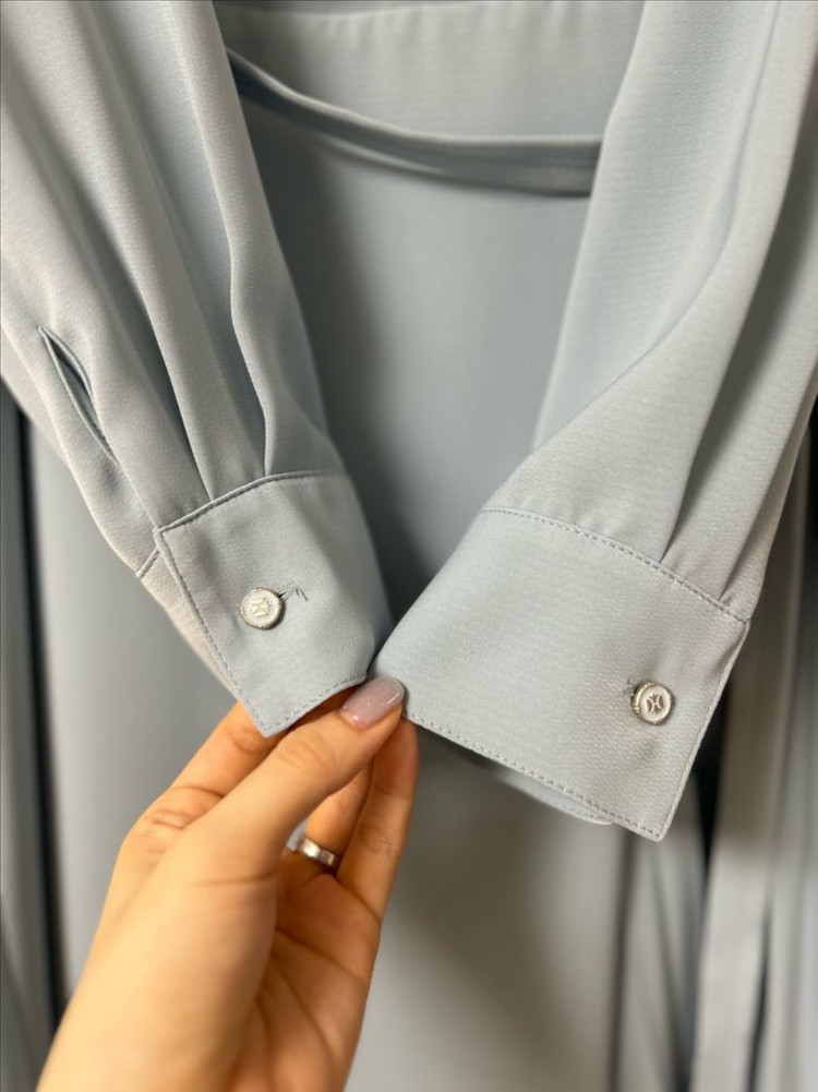 듀엘 플리츠 드레이핑 원피스 S 55 하늘색 이미지