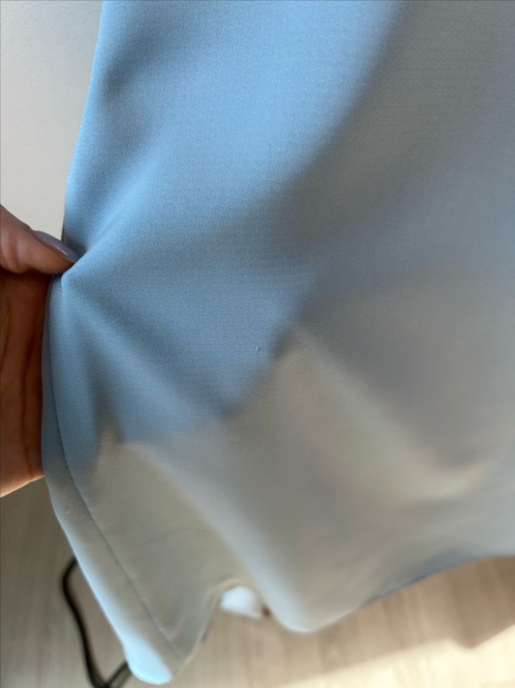 듀엘 플리츠 드레이핑 원피스 S 55 하늘색 이미지