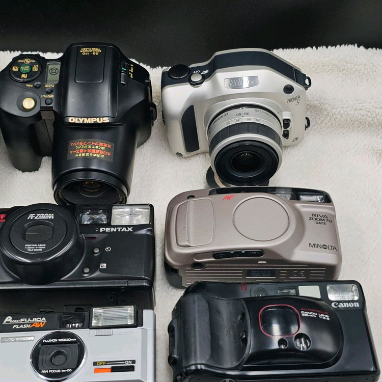 빈티지 클래식 필름카메라 일괄 필카 수리용 소장용 인테리어 장식용 이미지