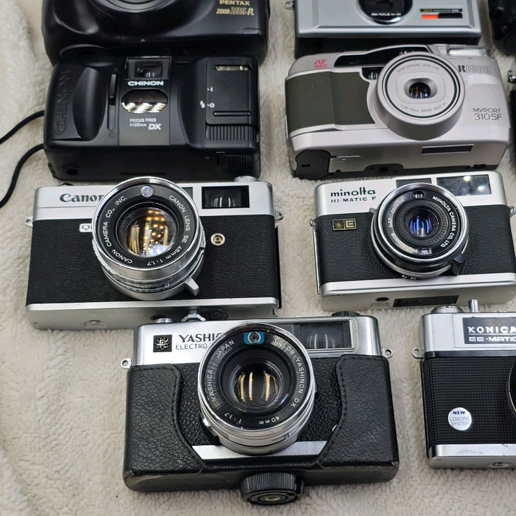 빈티지 클래식 필름카메라 일괄 필카 수리용 소장용 인테리어 장식용 이미지