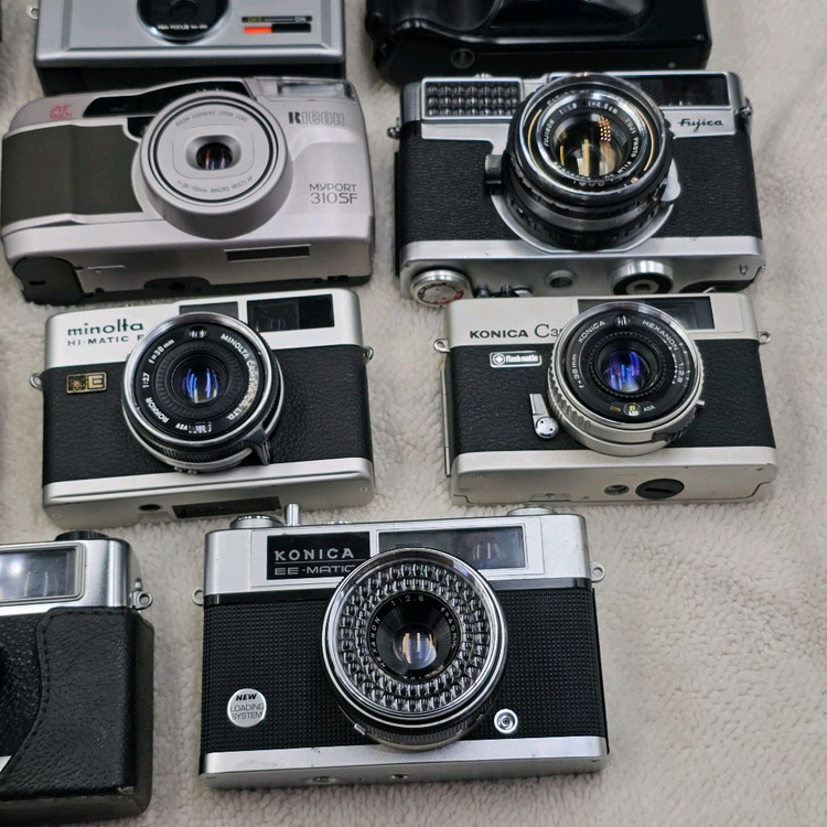 빈티지 클래식 필름카메라 일괄 필카 수리용 소장용 인테리어 장식용 이미지