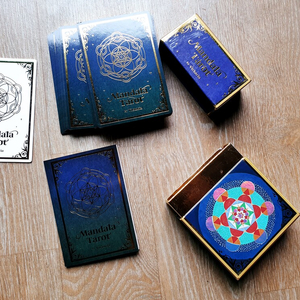 만다라 타로카드(Mandala Tarot) 명상과 자기 성찰, 치유 심리상담 및 테라피용 골드78장 이미지