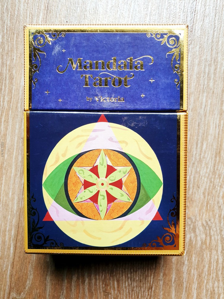 만다라 타로카드(Mandala Tarot) 명상과 자기 성찰, 치유 심리상담 및 테라피용 골드78장 이미지