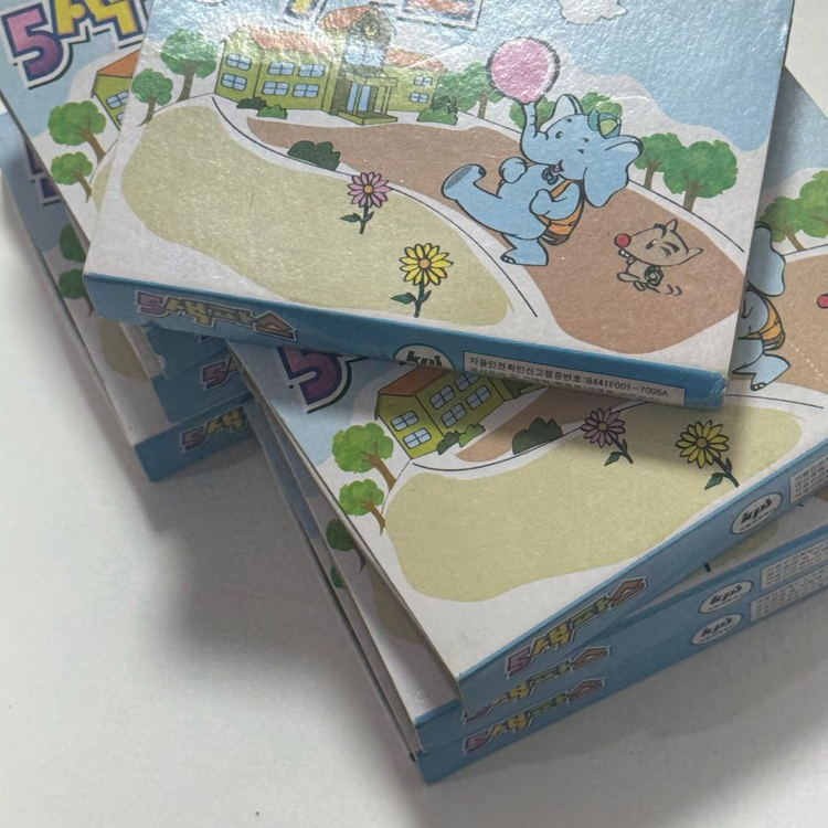 5색파스 / 고전문구 / 크레파스 이미지