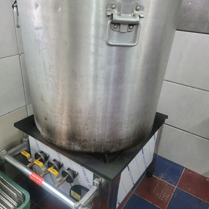 업소용 대형 찜냄비 와 3구화구 이미지