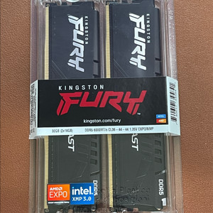 미개봉 새제품 킹스톤 FURY DDR5 6000 CL36 16GBx2 32GB 데스크탑 메모리 데스크탑 램 이미지