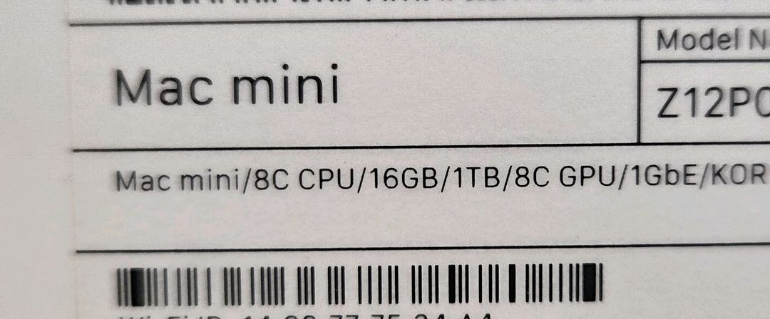 M1 맥미니 16gb, 1tb 이미지