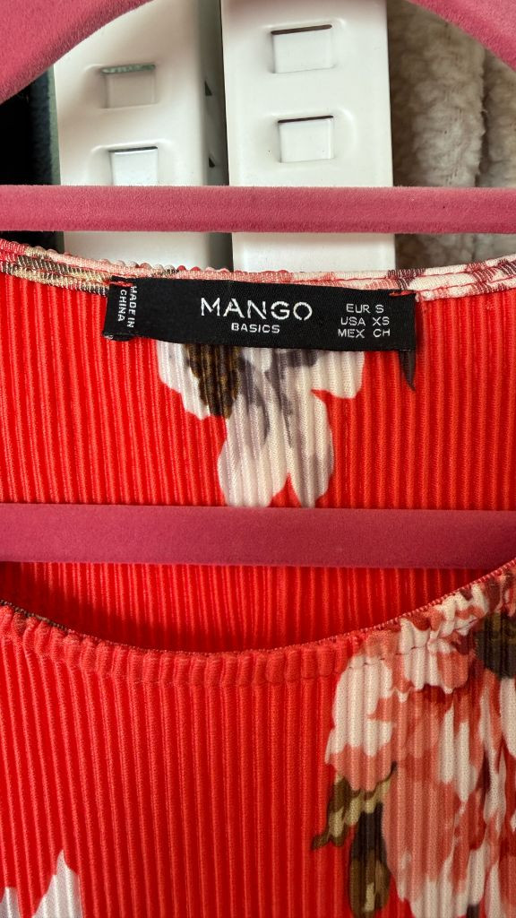 MANGO 망고 플라워 원피스 판매 이미지