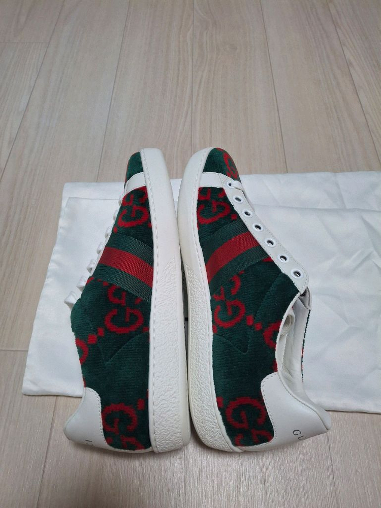 (정품) 새상품 구찌 에이스 테리 코튼 여성 스니커즈 431910 이미지