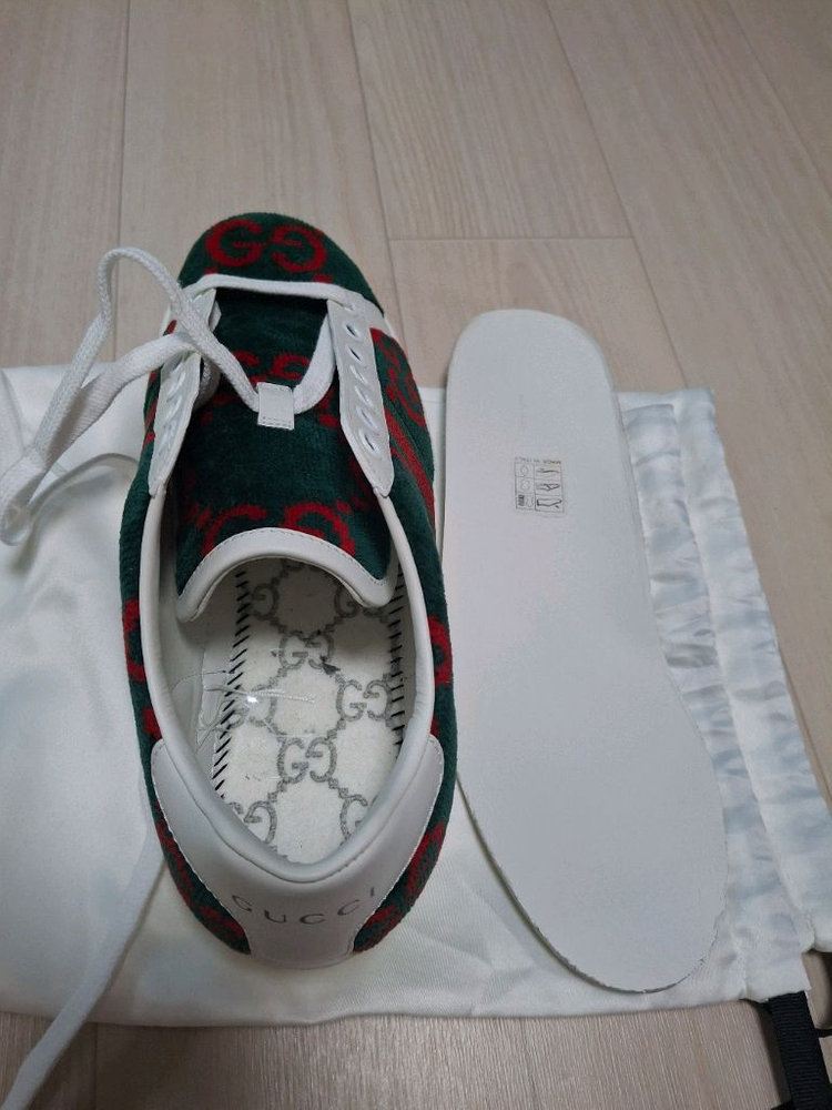 (정품) 새상품 구찌 에이스 테리 코튼 여성 스니커즈 431910 이미지