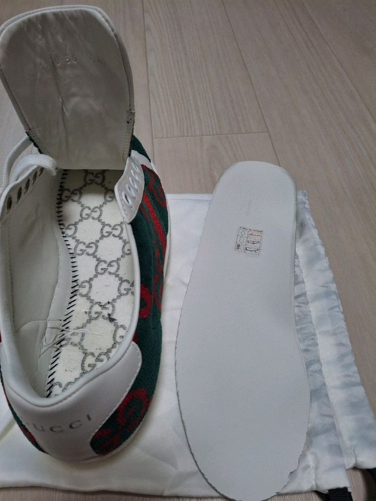 (정품) 새상품 구찌 에이스 테리 코튼 여성 스니커즈 431910 이미지