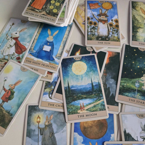 고전풍 래빗 타로카드 이미지