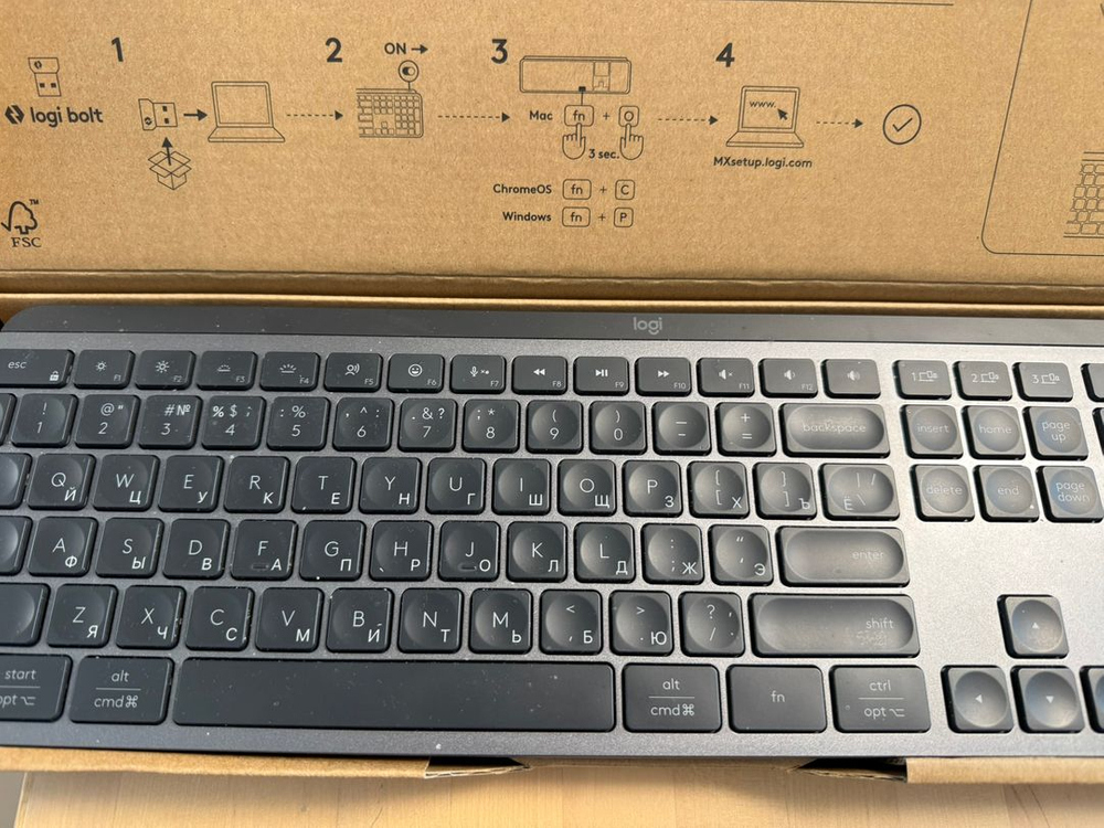 블루투스 키보드 러시아어(키릴)각인 Logitech MX Keys S 이미지