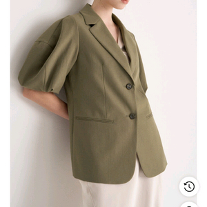 마인 린넨 블렌드 퍼프 슬리브 싱글 자켓 55 타임 랑방 한섬 시스템 sj 오즈세컨 이미지